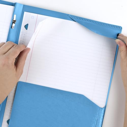 Five Star Folder, 2 Pocket, 8-1/2" x 11" | Plastic | Tidewater Blue | Prong Fasteners | Pack of 2 - color: Tidewater Blue, size: 1 Count (Pack of 2)