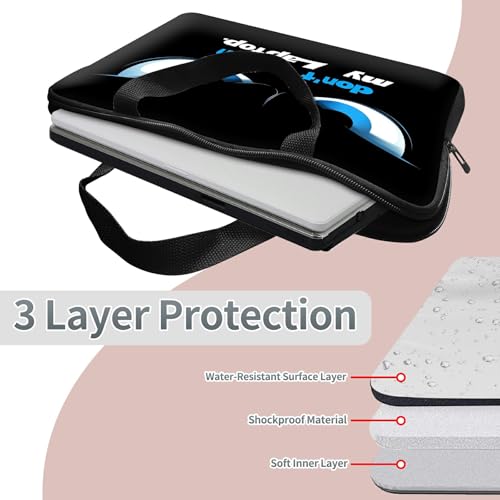 Laptop Sleeve Case Bag 13 inch, Don't Touch My Laptop Slim Carrying Case Handbag Travel Laptop Bag for 13 inch MacBook Air M3/M2/Pro M2/ 13" iPad Pro/Air M4/M2 2024 - color: Don't Touch My Laptop, size: 13 inch