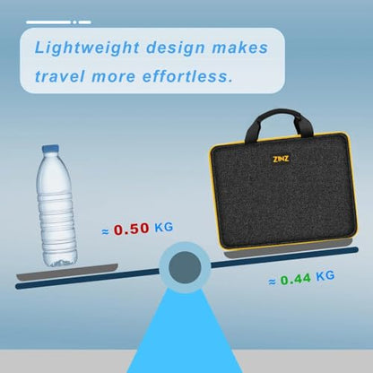 ZINZ Slim Expandable Laptop Case 15.6 Inch Sleeve Upgraded Protective Durable Recycled Carrying Case Compatible with MacBook 15" & 16" and Most 15" 15.6" 16" Notebook,BK01YL01 - color: Bk01yl01, size: 15.6"