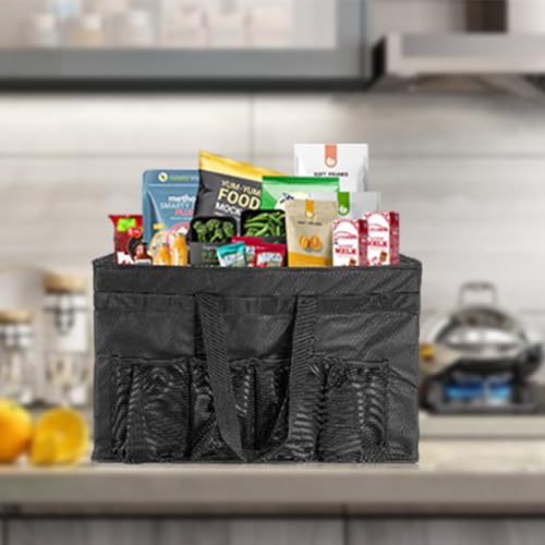 3XL Insulated Food Transport Bag - Reusable Cooler Bag for Cold and Hot Food Delivery with Lid and Double Zipper - size: 3XL Pro