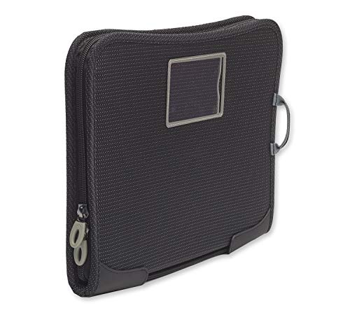 Brenthaven Tred Zip Folio Work-in Case Fits 13 inch Laptops, MacBooks and Chromebooks - Durable, Lightweight, and Secure Protection for College, Office, Business or Personal Use - Black