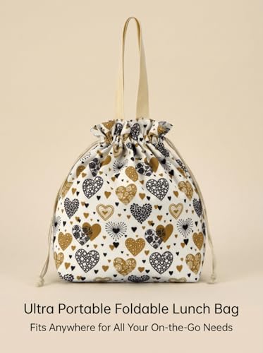 Double-Handle Lunch Bag, Insulated Waterproof Reusable Tote for Women/Students, Fits 2 Bento Boxes + Water Bottle - Ideal for School/Office/Picnic(Yellow) - color: Yellow