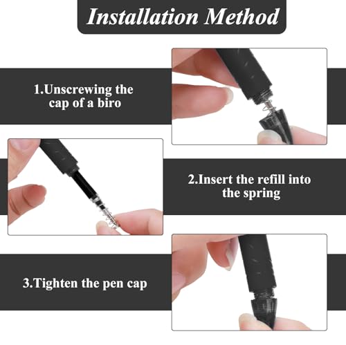 0.7 mm Erasable Gel Ink Pen Refills Compatible with Frixion Friction, Smooth Writing Multicolor Retractable Fine Point Pen Refill for School Office Home Art (Black, 24) - style: Black
