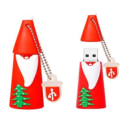 5 Pack USB Flash Drive Christmas Style 16GB New Year Gifts for Family and Friends, BorlterClamp USB 2.0 Drive Memory Stick of Santa Claus Christmas Tree Snowman Patterns Cute Pen Drive - color: Christmas Style 16GB*5