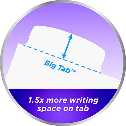 Avery Durable Plastic Write & Erase Big Tab Dividers for 3 Ring Binder, White, 5 Tab Set, 4 Packs, 4 Sets Total (16370) - style: 4 Sets