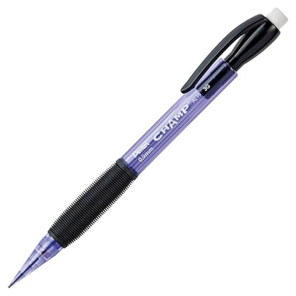 Pentel Champ Mechanical Pencil, (0.9mm), Tinted Violet Barrel, Box of 12 (AL19V) - color: Purple, size: 1 Count (Pack of 12), style: 0.9 mm