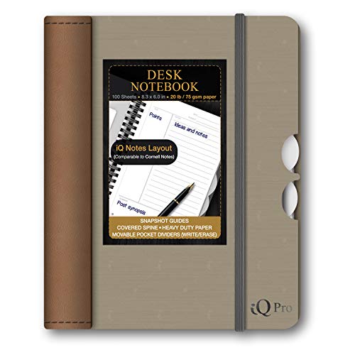 Handy Premium Poly Cover 3 Subject Notebook, 8.3 x 6 Inches, 100 Sheets, Color Will Vary (55860)