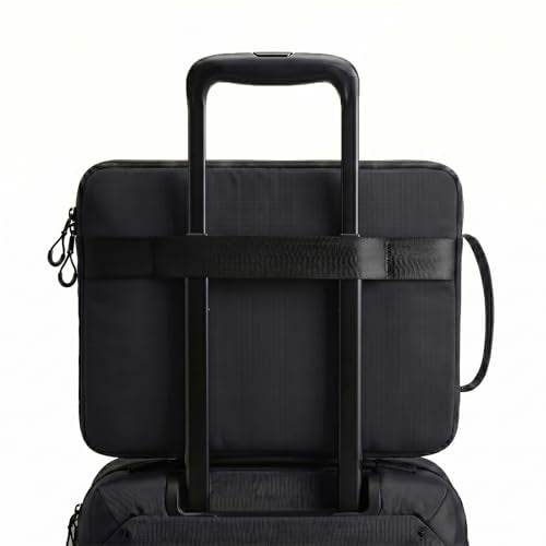 Acer Laptop Sleeve Case for 13.3-14 inch Laptops, Slim Protective Computer Sleeve with Hidden Zipper Pocket, Soft Plush Bubble Padding, Side Handle and Luggage Strap, Travel Laptop Bag, Black | Slim, Soft Bubble Padding, Extra Front Storage, Wrist Strap,
