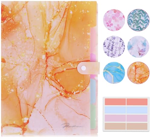 Forest Series Expanding File Folder Stylish Funky Cute Retro Document Organizer with Natural Scenes for Students,Teachers & Freelancers - Golden Sunshine - color: Nature/Golden Sunshine