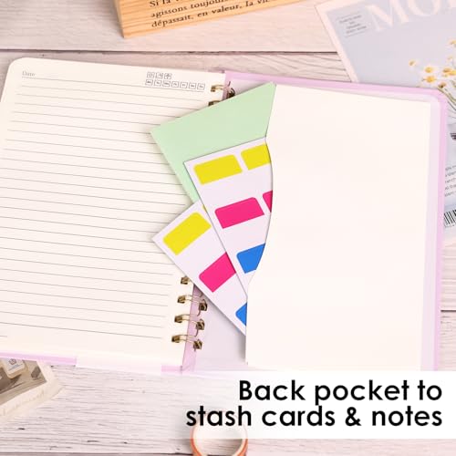 LABUK Spiral Notebook, 160 Pages A5 Lined Hardcover Notebook, 5.5 x 8in Spiral Journal for Women and Man, Work, Writing - color: 5-purple, style: A5