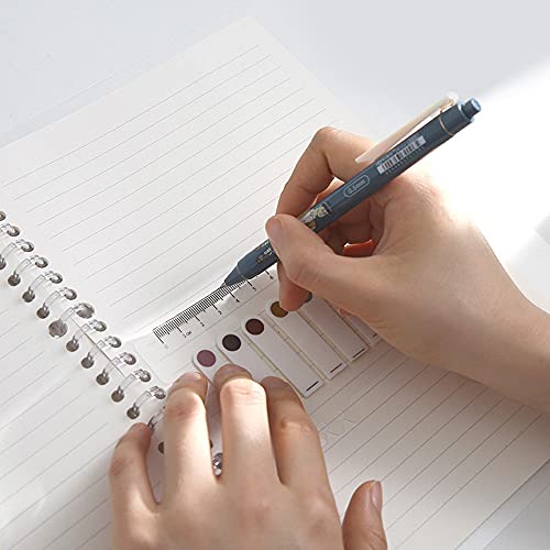 3PCS Loose-Leaf Convenient Index Stickers, Memo Stickers Writable Index Tabs, Sticky Note Marker, Writable and Repositionable File Flags Page Labels (Autumn Color Series)