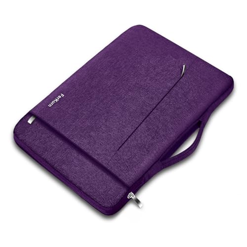 Ferkurn Purple Laptop Sleeve, 14 inch, Compatible with MacBook Pro 2021, Notebook Asus, Acer Chromebook, Handmade, Zipper - color: Purple, size: 14 inch