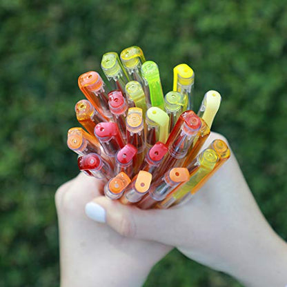 OfficeGoods Gel Pen Refills - 24 Individual Colors - Fits Most Gel Pens - Fast Drying Ink - 2 Pack - Yellows, Oranges & Reds - color: Yellow-red