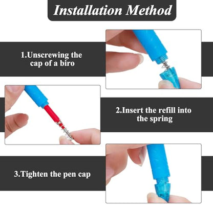 0.7 mm Erasable Gel Ink Pen Refills Compatible with Frixion Friction, Smooth Writing Multicolor Retractable Fine Point Pen Refill for School Office Home Art (Blue &Black &Red, 24) - style: Blue &Black &Red