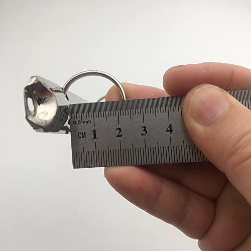 Shuokecrafts 5pcs A5 Size Half Letter Notebook Ring Binder Mechanism, 3 D-Rings, 20mm Inner Height, 20mm Base Width,Replacement Kit - size: 20mm