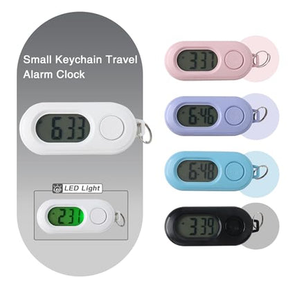 Small Glass Desk Whiteboard Dry-Erase Board with Clock, Small Travel Clock Keychain with Desk Notepad, Time Table Whiteboard for Desk Digital LED Light Display, 8x6 in with Accessories, White - color: White With Clock