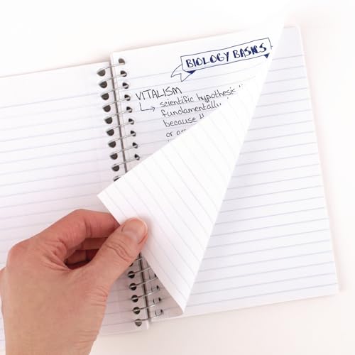 Five Star Wirebound Notebook, 1-Subject, Medium/College Rule, 80 Sheets 17.7 cm x 11.1cm (7" x 4.75 ") Assorted Cover Color