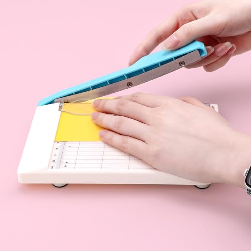 Guillotine Paper Trimmer, Mini Guillotine Paper Cutter, 6 inch Cut Length Accurate Trimming Guillotine Cutter for Coupons Paper Crafts Photos Cards Scrapbooking Office Home Supplies - color: S: 4.25" X 6"