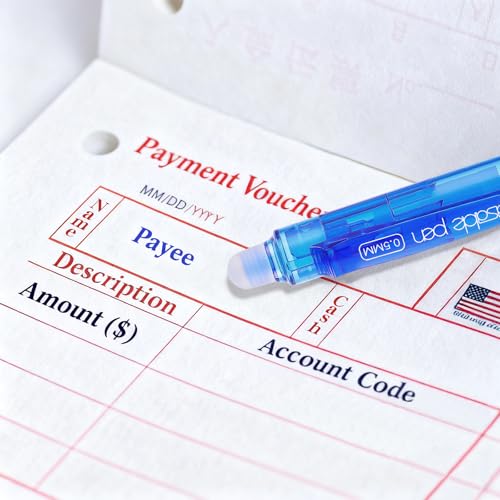 12 Pack Clicker Erasable Gel Pens, Fine Point (0.5mm), Blue Ink with Eraser, Make Mistakes Disappear, Soft Grip for Students, Writing, Note Taking, School & Office Supplies - color: 12 Blue