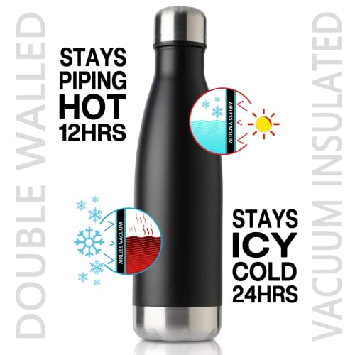 MEWAY 17oz Sport Water Bottle 8 Pack Vacuum Insulated Stainless Steel Leak-Proof Double Wall Cola Shape Water Bottle,Keep Drinks Hot & Cold (colourful,8 Pack) - color: colourful