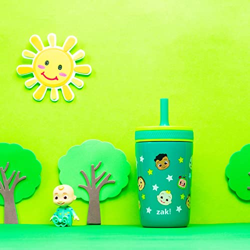 Zak Designs CoComelon Kelso Toddler Cups For Travel or At Home, 12oz Vacuum Insulated Stainless Steel Sippy Cup With Leak-Proof Design is Perfect For Kids (JJ, Cody, Nina) - color: CoComelon