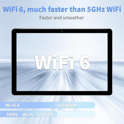 ECOPAD Android 15 Tablet, 10 Inch Tablets with Keyboard Mouse 12GB RAM + 64GB ROM +1TB Expand, 2 in 1 Tableta with WiFi 6 / Bluetooth/GMS Certified/IPS Touch Screen, Blue Set - color: Blue Set