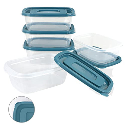 5PCS Small Food Storage Containers,Freezer Microwave safe,Food Container Sets,BPA Free Plastic Meal Prep Containers & Kitchen Set,Lunch Containers,use for School,Work and Travel,0.53 Quarts Per Box - color: 5PCS (500ML Container Set)