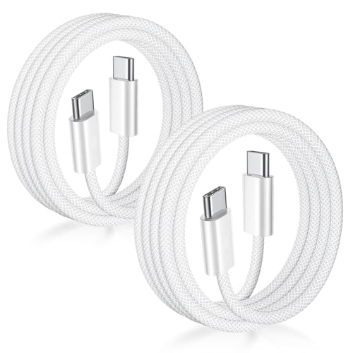 USB C to C Charging Cable, 2 Pack 10FT 60W Fast Charging Braided Cord | Type C Charger Cable for iPhone 17/17 Air/16/15 Series (Pro/Max/Plus), iPad Pro 2020, iPad Air 4, Samsung Galaxy S23 - size: 2pack-10ft