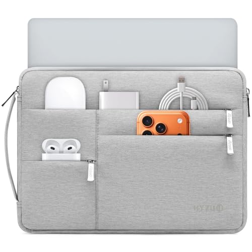HYZUO 13 Inch Laptop Case Sleeve Bag for MacBook Air 13 M5 A3449 M4 M3 M2 M1 2026-2018, 13" MacBook Neo 2026 A3404, MacBook Pro 13 M2 M1 2026-2016, iPad Air/Pro 13, Surface Pro, XPS 13, Light Gray - color: Light Grey, size: 13 Inch