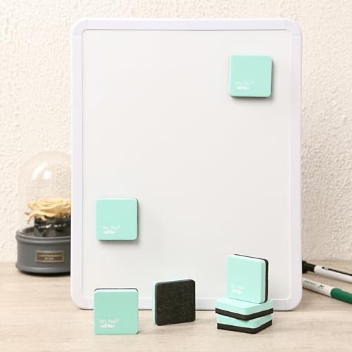 Mr. Pen- Mini Magnetic Dry Erase Erasers, 2" x 2", 24 Pack, Green | Small Magnetic Whiteboard Dry Erase Erasers Bulk for Kids, Teachers, Students and Classroom Supplies - color: Green, size: Square