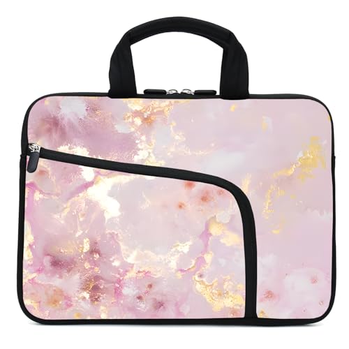 11.6-12.2 inches Laptop Sleeve Chromebook Case Ultrabook Case Notebook Sleeve Tablet Case Neoprene Handle Sleeve for Men Women, Two Pockets(Pink-1 - color: Pink-1