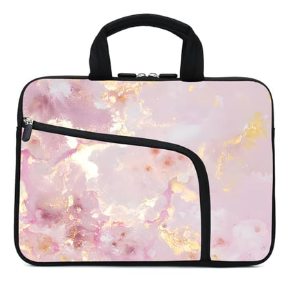 11.6-12.2 inches Laptop Sleeve Chromebook Case Ultrabook Case Notebook Sleeve Tablet Case Neoprene Handle Sleeve for Men Women, Two Pockets(Pink-1 - color: Pink-1