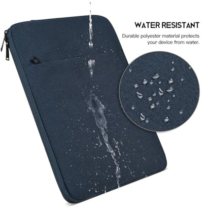 14 inch Waterpoof Laptop Sleeve Case for Dell XPS 15, Insprion 14, Latitude 14, Lenovo Flex 5 14, ideapad 14, HP Chromebook 14, ASUS Vivobook 14, HP Acer Lenovo Dell 14 inch Computer Carrying Bag - color: Navy Blue, size: 14 inch