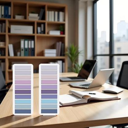 400 Pcs Purple Sticky Index Tabs, Page Markers Notes Tabs Writable and Repositionable Book Flags Tabs Strip Index Tabs for Page Marking Classify File