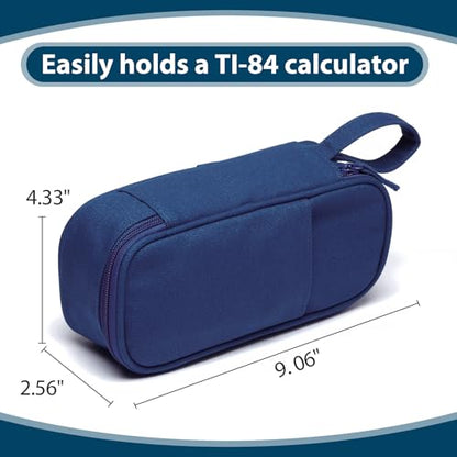 SPACEMATE Pencil Case Pouch Box Bag School Supplies Girls Boys Kids, Cute Preppy Stuff Large Big Capacity Aesthetic Pen Organizer, Back to College Stationary, Midnight Blue, Heavy Duty Canvas, 1800ml - color: Midnight Blue