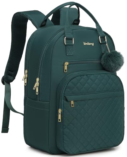 Laptop Backpack for Women, Computer Bag for Work Travel Teacher Nurse, Teen Girls Back Pack College Bookbag Highschool Bag, Gifts, Dark Green - color: Dark Green, size: 15.6in
