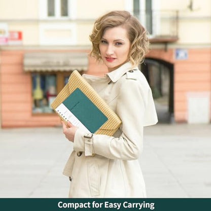 Spiral Notebook-5.75" x 8.125" College Ruled Journal with Inner Pockets and 160 Pages,PU Leather Cover Business Journal, Twin-Wire Binding Notebook Perfect for Office & Home School Supplies Green - color: 004-Green-1pack, size: A5-160 pages