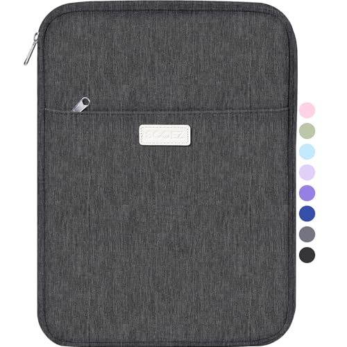 Sooez Zipper Binder Bag, 1 Inch Binders 3 Ring O-Ring, 5-Tab Dividers Expanding File Folder, 500-Sheet Capacity Three Ring Binder, Organizer Storage for Student School Classroom Supplies, Gray - color: Gray