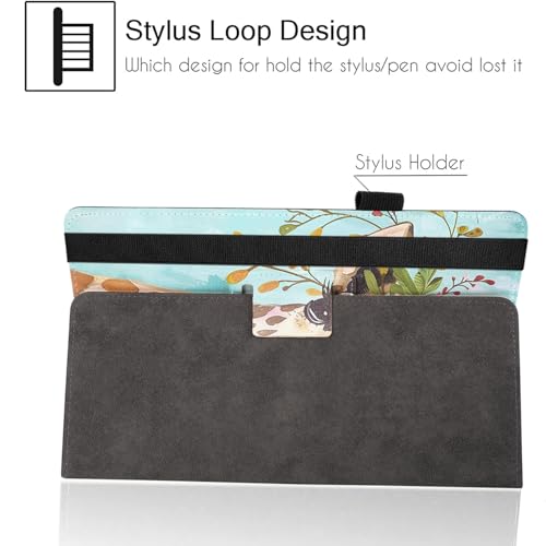 Universal 10 10.1 Inch Android Tablet Case,Slim Folding Stand Cover for All 9"-10.5" Touchscreen Tablet Case with Stylus Pen Holder,Deer - color: Deer