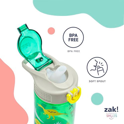 Zak Designs Barbie Sage Kids Water Bottle For School or Travel, 19oz Stainless Steel Water Bottle With Straw, Handle, and Leak-Proof, Pop-Up Spout Cover (Barbie) - color: Barbie (Sage)