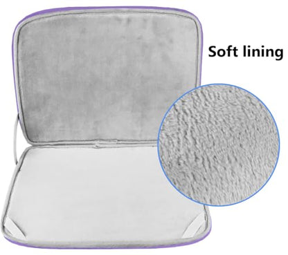 Laptop Sleeve Bag 15.6 Inch, Durable Shockproof Protective Cover Flip Case Briefcase Carrying Computer Bag Case Compatible with 15.6 Inch HP, ASUS, Lenovo, Acer, Notebook, Light Purple - color: Light Purple, size: 15.6 Inch
