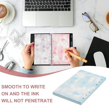 PATIKIL A6 Loose Leaf Paper, 80 Sheets 6.7 x 4" Render Notebook Paper Filler Binder Refill for 6 Ring Binder Note Taking Planner Journals Professionals, Blue - color: Blue