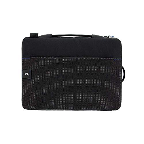 Brenthaven Tred Horizontal Sleeve with Pouch Fits 11 Inch Chromebooks,Laptops,Tablets for K-12 Students, Teachers and Kids–Black,Durable,Rugged Protection from Impact and Compression