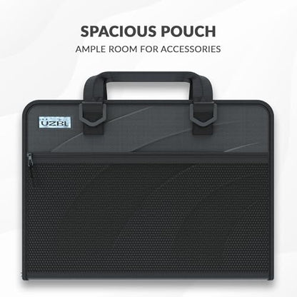 UZBL 11-11.6 Inch Zip Lite Always-on Chromebook Protective Hard Case with Accessory Pouch & Shoulder Strap - size: 1 Pack