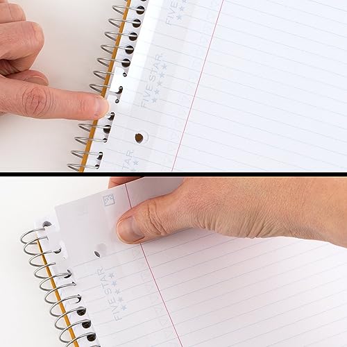 Five Star Insertable Loose Leaf Paper + Study App, Notebook Paper, College Ruled to Add Pages, Reinforced, 8.5 x 11, 75 Sheets per Pack (170015) (Pack of 12) - size: 12 Pack