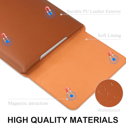 Custom Name Initials Sleeve Case for MacBook Air 15.3 inch M4 M3 M2 A3241 A3114 A2941, Pro 16 inch A3403 A3186 A2991 A2485 A2780 A2141, Pro 15 A1707 A1990 PU Leather Slim Bag Cover with Stand Black - color: Black, size: 15-16 inch