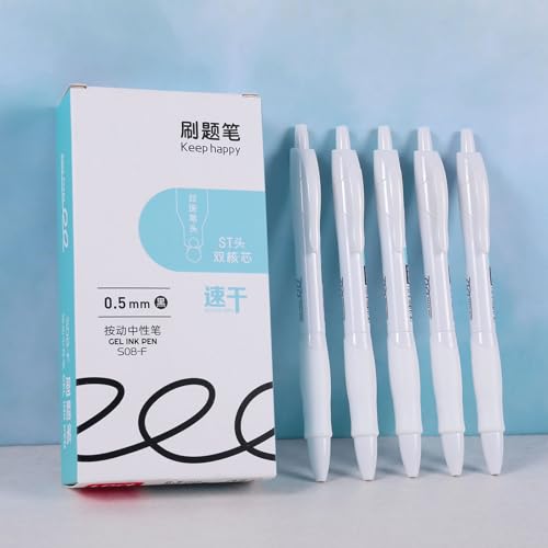 5/12 Pcs Quick-Drying Gel Inks Pen Smooth Writing Tool Retractable Back to School Supplies for Students Smooth Writing Ne