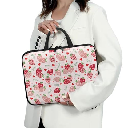Laptop Bag Laptop Case Computer Carrying Case Laptop Sleeve Case Laptop Traval Bag Computer Cover for Men Women - color: Strawberries, size: 15inch