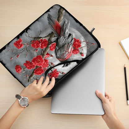 13 13.3 14 inch Laptop Sleeve with Handle, Crow Water‑Resistant Laptop Carrying Case for MacBook Air 13-inch/MacBook Pro 13/14 inch/Dell/HP/Lenovo - color: Crow, size: 13-14 inch Devices