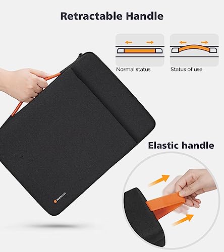 NIDOO 16 inch Laptop Sleeve Carrying Case Computer Bag for 16" Lenovo ThinkBook 16 Gen 7/ 16p E16 L16 T16 Z16/ 15" ThinkBook 15 Gen 4/16.3" Dell XPS 16/16" MacBook Pro M4 M3/ HP ASUS Samsung - color: Black, size: 16 Inch
